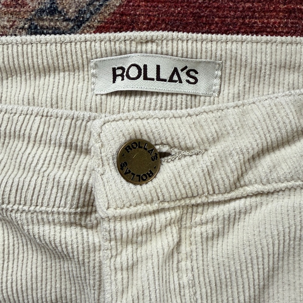 ROLLA’S Vanilla Corduroy Eastcoast Flare Size 28 - Picture 3 of 14